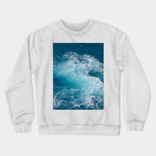 blue sea waves Crewneck Sweatshirt